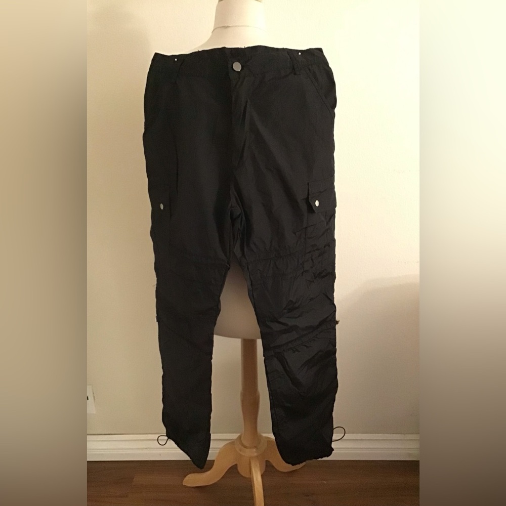 MNML Black Cargo Pants
